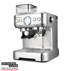 Professional Espresso Machine with Grinder Baumann Living