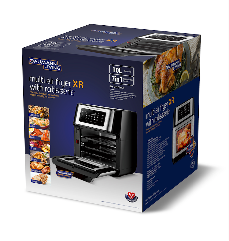 Multi Air Fryer with Rotisserie, Baumann Living