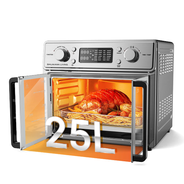 45L French Door Convection Toaster Oven Rotisserie