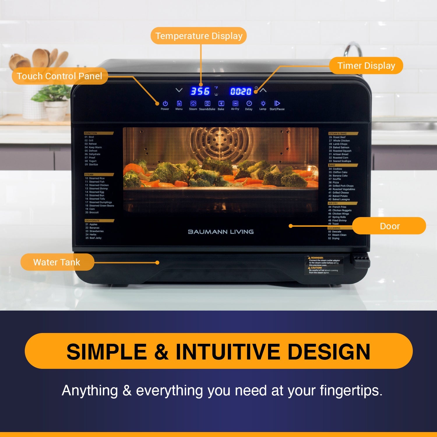 Stream52 Multi function Steam Oven